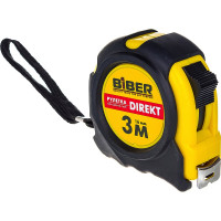 Рулетка (обрезиненный корпус, 3 м х 16 мм) Biber DIREKT 40102 тов-054500