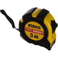 Рулетка (обрезиненный корпус, 5 м х 25 мм) Biber DIREKT 40104 тов-054501
