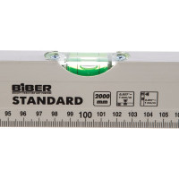 Уровень, 2000 мм, 2 глазка Biber Стандарт 40327 тов-084707