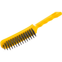 Шестирядная стальная щетка с пластиковой ручкой Biber 70916 тов-141227