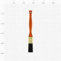 Кисть (плоская, натуральная черная щетина) 25мм ВАРЯГ 31221 тов-148744