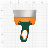 Фасадный шпатель (нержавеющая сталь, двухкомпонентная ручка, 150 мм) ВАРЯГ 35226 тов-153467