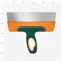 Фасадный шпатель (нержавеющая сталь, двухкомпонентная ручка, 250 мм) ВАРЯГ 35228 тов-153469