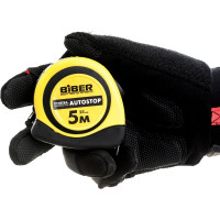 Рулетка (обрезиненный корпус, 5 м х 25 мм) Biber AUTOSTOP 40073 тов-173003