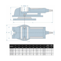 Станочные тиски GRIFF 80мм, 65мм, 7кг, поворотные, с закр. винтом, серия QH b241001