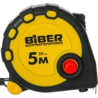 Рулетка (обрезиненный корпус, 5 м х 25 мм) Biber STANDART 40093 тов-173012