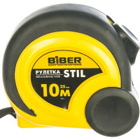 Рулетка (обрезиненный корпус, 10 м х 25 мм) Biber STIL 40085 тов-173009