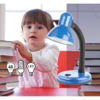 Настольный светильник ЭРА N-120-E27-40W-BU синий Б0022333