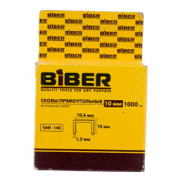 Скобы прямоугольные Тип 140 (1000 шт; 10 мм) Biber 85823 тов-075412