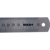 Стальная негибкая линейка 300 мм SOLA LSB 300 56104201
