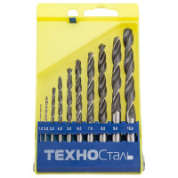 Набор сверл по металлу (10 шт; от 1 до 10 мм) Техносталь t145010