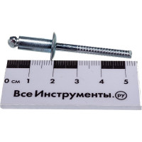 Заклепка вытяжная открытая сталь/сталь St/St (50 шт; 6.4x14 мм; Борт: Стандарт) MESSER 114016414-50