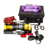 Переносная электрическая лебедка с синтетическим тросом T-Max ATW PRO 2500 W0927