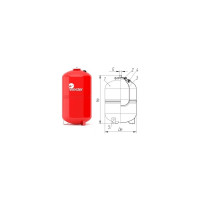 Мембранный бак для отопления Wester WRV 150 0-14-0160