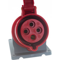 Стационарная розетка IEK MAGNUM ССИ-124 32А 3Р+РЕ 38 IP44 PSN12-032-4 6842348