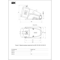 Стационарная розетка IEK MAGNUM ССИ-124 32А 3Р+РЕ 38 IP44 PSN12-032-4 6842348