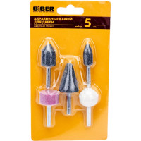 Набор абразивных камней (5 шт) для дрели Biber 70701 тов-090536