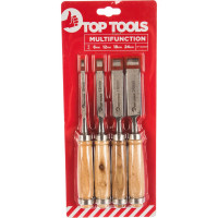 Набор стамесок (6-24 мм, 4 штуки) Top Tools 09A320