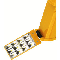 Аккумуляторный фонарь Ultraflash LED3819CSM 220В желтый, 9 LED + 12 SMD LED, 2 режима, SLA, коробка 12860
