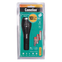 Фонарь Camelion LED5136 черный, LED XML-T6, ZOOM, 5 режимов, 3XLR03 в комплекте, алюминий, блистер 12971