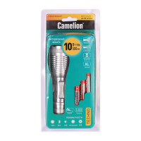 Фонарь Camelion LED5137 титан, LED XML-T6, ZOOM, 5 режимов, 3XLR03 в комплекте, алюминий, блистер 12974