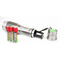 Фонарь Camelion LED5137 титан, LED XML-T6, ZOOM, 5 режимов, 3XLR03 в комплекте, алюминий, блистер 12974