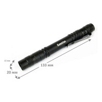 Фонарь Camelion LED51517 черный, LED XPE, 3 режима, 2XLR03 в комплекте, алюминий, блистер 12917