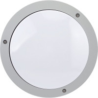 Садово-парковый светильник FERON DH030 230V без лампы E27, 270х75 серый 11869