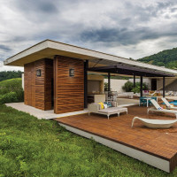 Садово-парковый светильник FERON DH0602 230V без лампы E27, 245х120х80 черный 11876