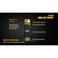Аккумулятор Fenix 18650 с разъемом для USB ARB-L18-2600U