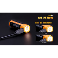 Аккумулятор Fenix 18650 с разъемом для USB ARB-L18-2600U