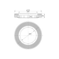 Арматура смывная IDDIS 2-ур, нижний подвод, тип А, , F012400-01K