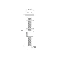 Арматура смывная IDDIS 2-ур, нижний подвод, тип А, , F012400-01K