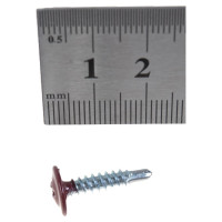 Саморез с прессшайбой Качественный крепеж красное вино 4,2х19 сверло 250 шт 0300239 КЧ