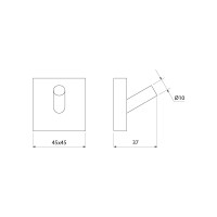 Одинарный крючок латунь IDDIS Edifice ID EDISB10i41