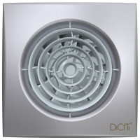 Осевой вытяжной вентилятор с обратным клапаном ERA AURA 4C D 100 gray metal 87-987