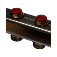 Коллектор из нержавеющей стали в сборе без расходомеров STOUT 6 выходов SMS 0912 000006