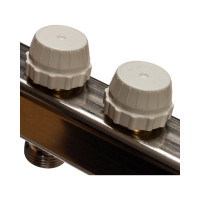 Коллектор из нержавеющей стали в сборе без расходомеров STOUT 6 выходов SMS 0912 000006