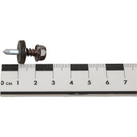 Кровельный саморез Качественный крепеж коричневый 5,5х19 200 шт 1000255 КЧ