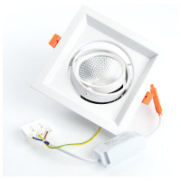 Карданный светодиодный светильник FERON 1x12W 1080 Lm, 4000К, 35 градусов, белый, AL201 29773
