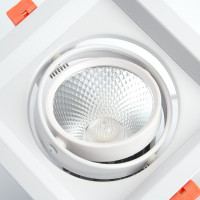 Карданный светодиодный светильник FERON 1x12W 1080 Lm, 4000К, 35 градусов, белый, AL201 29773