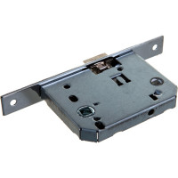 Сантехническая защелка с корпусом PUERTO с отверстием для ручки и заверткой, межосевое 70 мм, хром блестящий INLB 1070 C