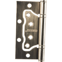 Стальная петля PUERTO без врезки, плоский колпачок, никель матовый, 2 шт. 100-2S FH SNбезВР