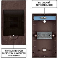 Щиток электрический бокс TDM ELECTRIC ЩРН-П-4 модуля навесной пластик IP41 "Эко" бук SQ0901-0019