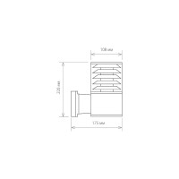 Садово-парковый светильник Elektrostandard 1408 TECHNO серый a032623