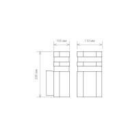 Садово-парковый светильник Elektrostandard 1444 TECHNO черный a032627