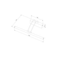 Настенный светодиодный светильник Elektrostandard MRL LED 10W 1011 IP20 Simple LED никель a038392