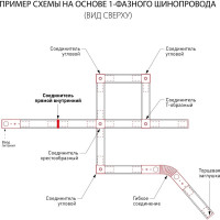 Электрический соединитель Elektrostandard TRC-1-1-I-WH прямой белый a039598