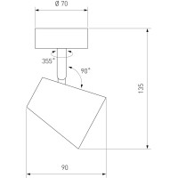 Светодиодный стационарный светильник Elektrostandard DLR025 5W 4200K белый матовый a039691
