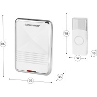 Электрический бытовой дверной звонок Elektrostandard DBQ01M WL 36M IP44 Белый a026103